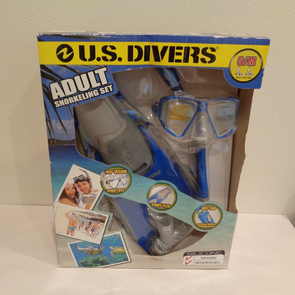 US Divers New SNORKELING SET Size Small to Medium